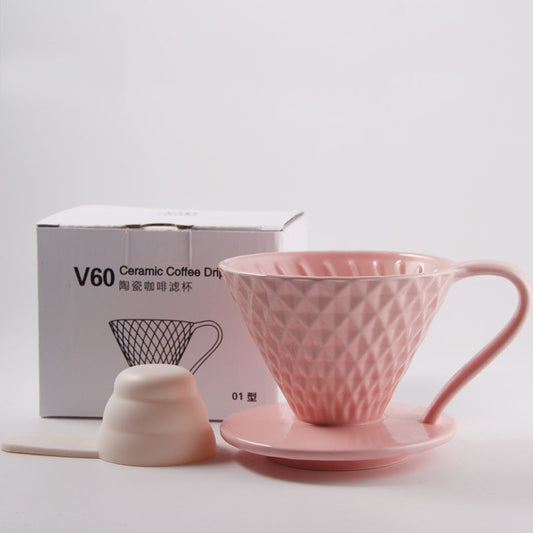 Ceramic Coffee Cone Hand Brewed Coffee Filter Cup