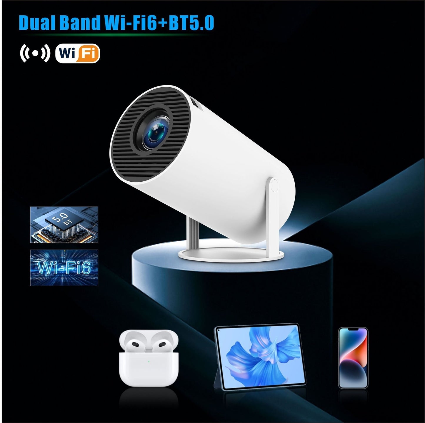 1....      HY300 Pro Projector Home Theater Entertainment Portable Small Projector