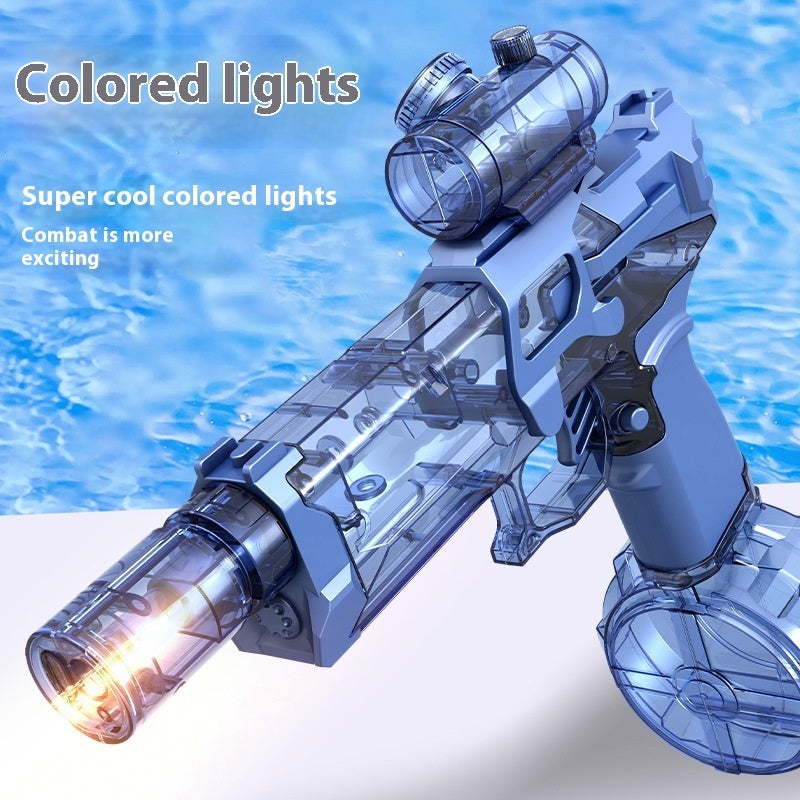 2.0 Fire Rat Electric Water Pistol Cool Light Full Automatic Water Spray Gun Summer Toy Sports Entertainment Children Gifts AC223