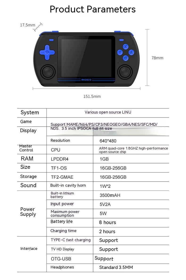 Open Source Handheld Game Console PS Demon City