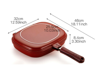 Double Side Frying Pan Non-stick Flip Frying Pan